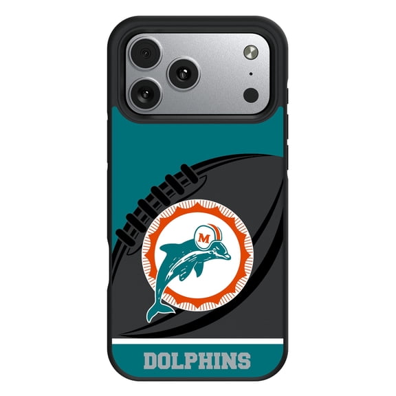 Keyscaper Miami Dolphins Bump Case with 8.2ft Drop Protection