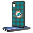 thumbnail image 1 of Miami Dolphins iPhone Rugged Plaid Design Case, 1 of 5