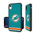 thumbnail image 1 of Miami Dolphins iPhone Stripe Design Bump Case, 1 of 5