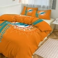 thumbnail image 1 of Miami Duvet Cover 3 Piece Bedding Set Football Comforter Cover Set Soft Duvet Cover with Pillowcase (no quilt) 79"x90", 1 of 6