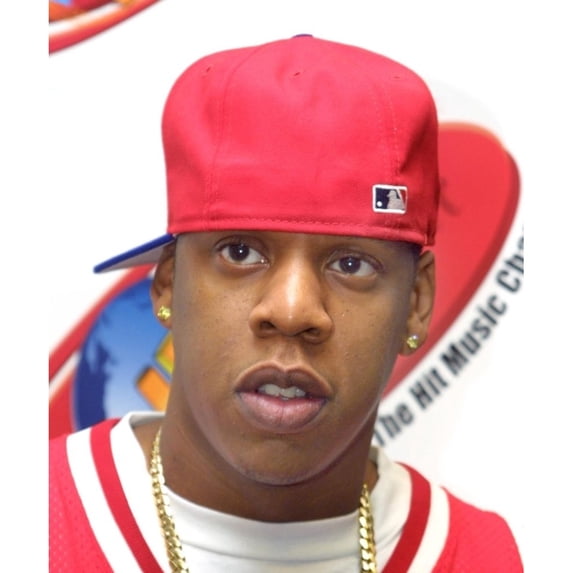 Miami FL 12-17-2001. Jay Z backstage at the Y100 Jingle Ball at the American Airlines Arena. Photo by Adam Scull Poster Print