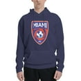 thumbnail image 1 of Miami Fc Men Fleece Hoodie Casual Pullover Sweatshirt With Kangaroo Pocket, 1 of 6