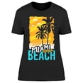 thumbnail image 1 of Miami Florida Beach Design T-Shirt Women -Image by Shutterstock, Female Small, 1 of 2