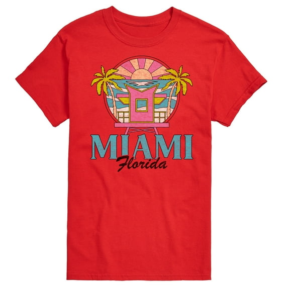 Miami Florida - Men's Short Sleeve Graphic T-Shirt
