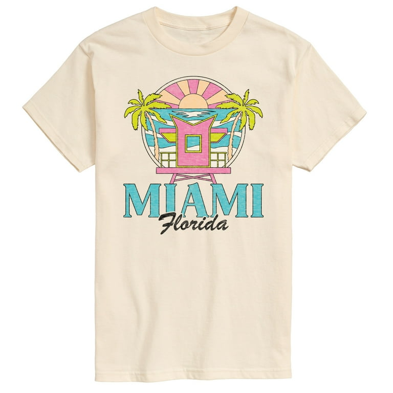 Miami Florida Men s Short Sleeve Graphic T Shirt