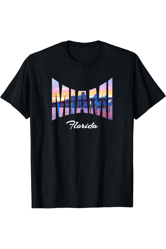 Miami Florida Souvenirs T-Shirt Black Medium