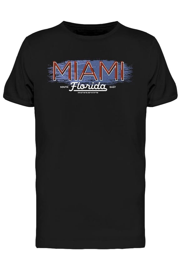 Miami Florida T-Shirt Men -Image by Shutterstock, Male 3X-Large