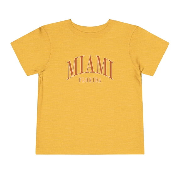 Miami Florida Toddler Shirt Gifts Boy Girl Size 2T-5T