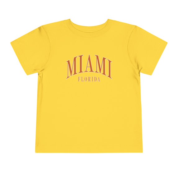Miami Florida Toddler Shirt Gifts Boy Girl Size 2T-5T