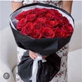 thumbnail image 1 of Miami Flower Store 25 Red Rose with Gold Butterflies, 1 of 1