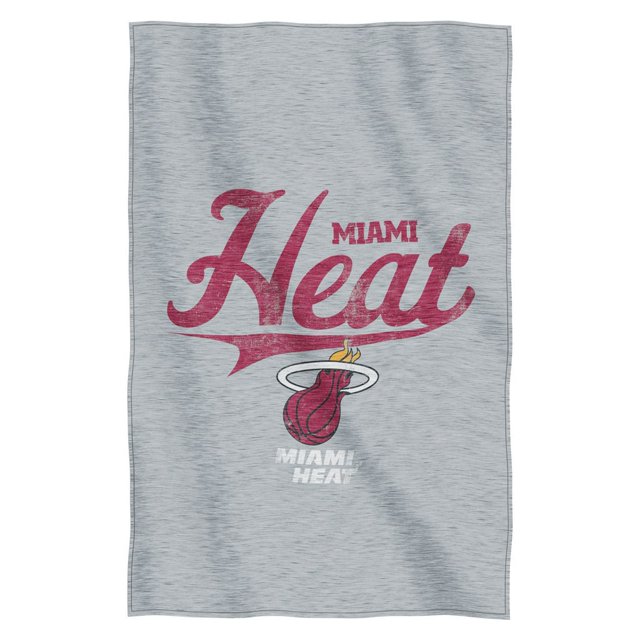 Miami Heat Blanket 54x84 Sweatshirt Script Design