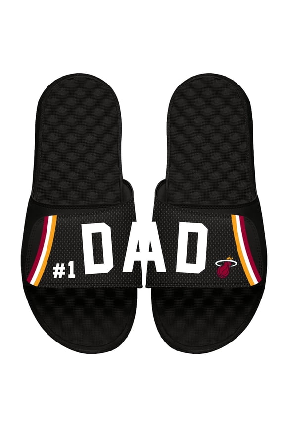 Miami Heat ISlide Dad Slide Sandals - Black
