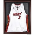 thumbnail image 1 of Miami Heat Mahogany Framed Team Logo Jersey Display Case, 1 of 7
