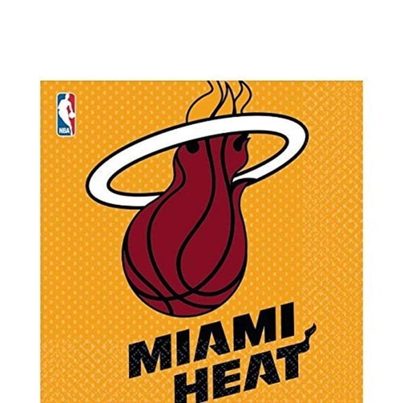 Miami Heat NBA Pro Basketball Sports Banquet Party Paper Luncheon Napkins