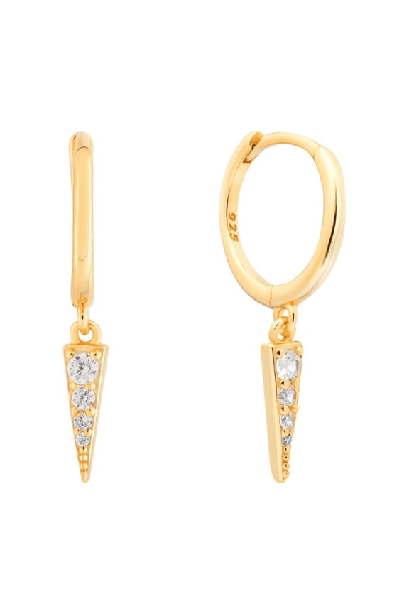 Miami Hoop and Dagger Drop Earrings