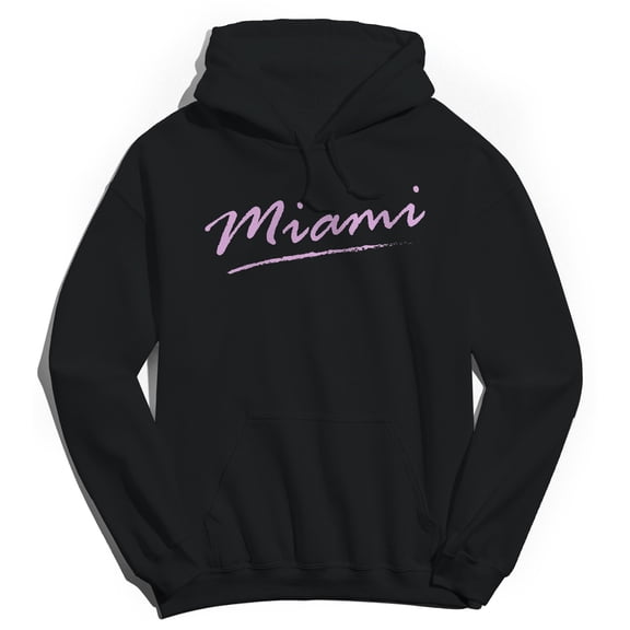 Miami Humor Graphic Black Men's Crewneck Sweatshirt Hoodie