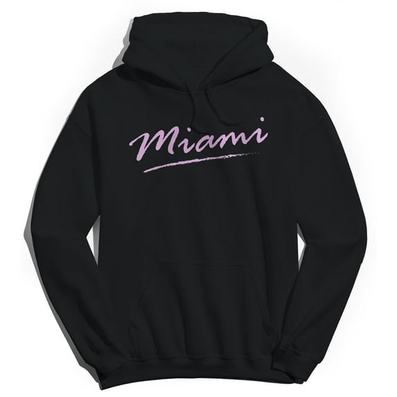 Miami Humor Graphic Black Men's Crewneck Sweatshirt Hoodie