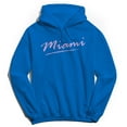 thumbnail image 1 of Miami Humor Graphic Royal Men's Crewneck Sweatshirt Hoodie, 1 of 1