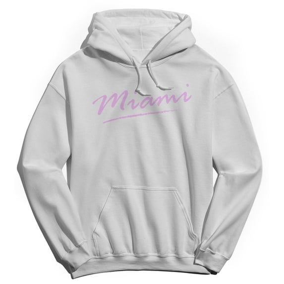 Miami Humor Graphic White Men's Crewneck Sweatshirt Hoodie