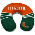thumbnail image 1 of Miami Hurricanes 12'' x 13'' Wave Memory Foam Travel Pillow, 1 of 1