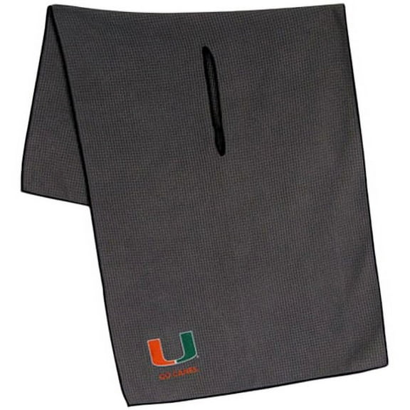 Miami Hurricanes 19" x 41" Gray Microfiber Towel