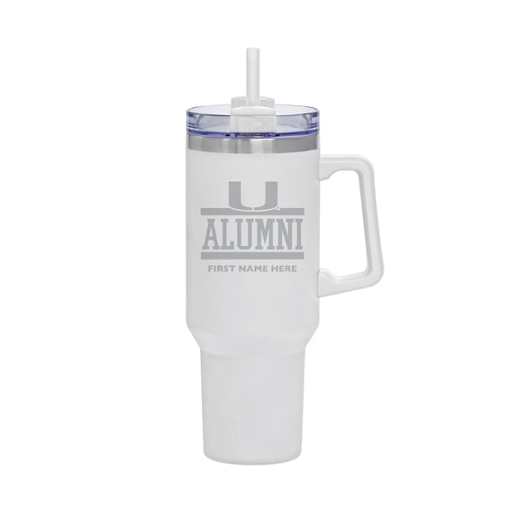 Miami Hurricanes 40oz. Rocky Alumni Personalized Tumbler