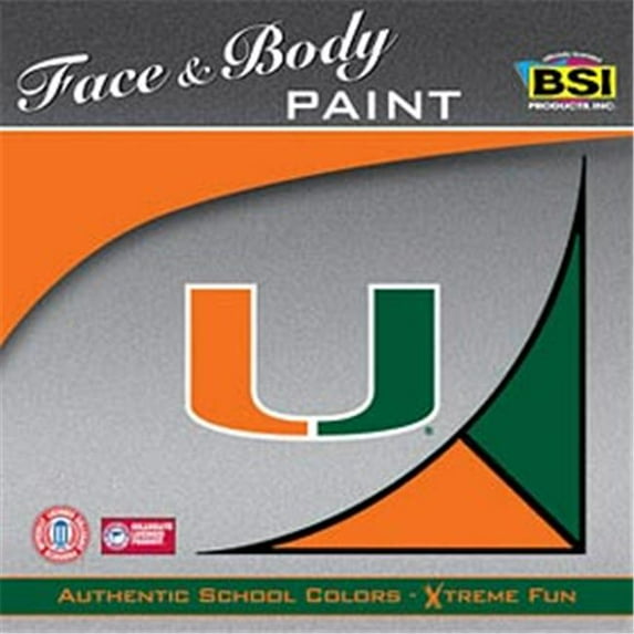 Miami Hurricanes Face Paint