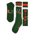 thumbnail image 1 of Miami Hurricanes Green Tube Sock - Donegal Bay - Unisex - One Size - Knee-High, 1 of 4