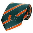 thumbnail image 1 of Men's Miami Hurricanes Woven Poly Tie, 1 of 2