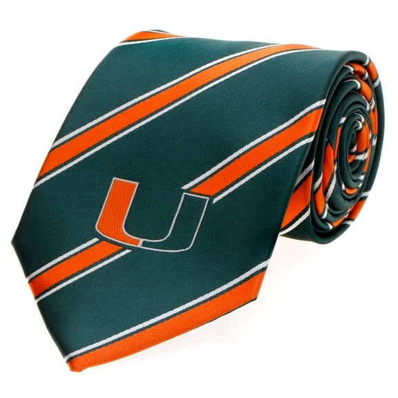 Men's Miami Hurricanes Woven Poly Tie