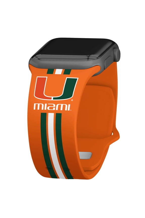Miami Hurricanes Silicone Apple Watch Band