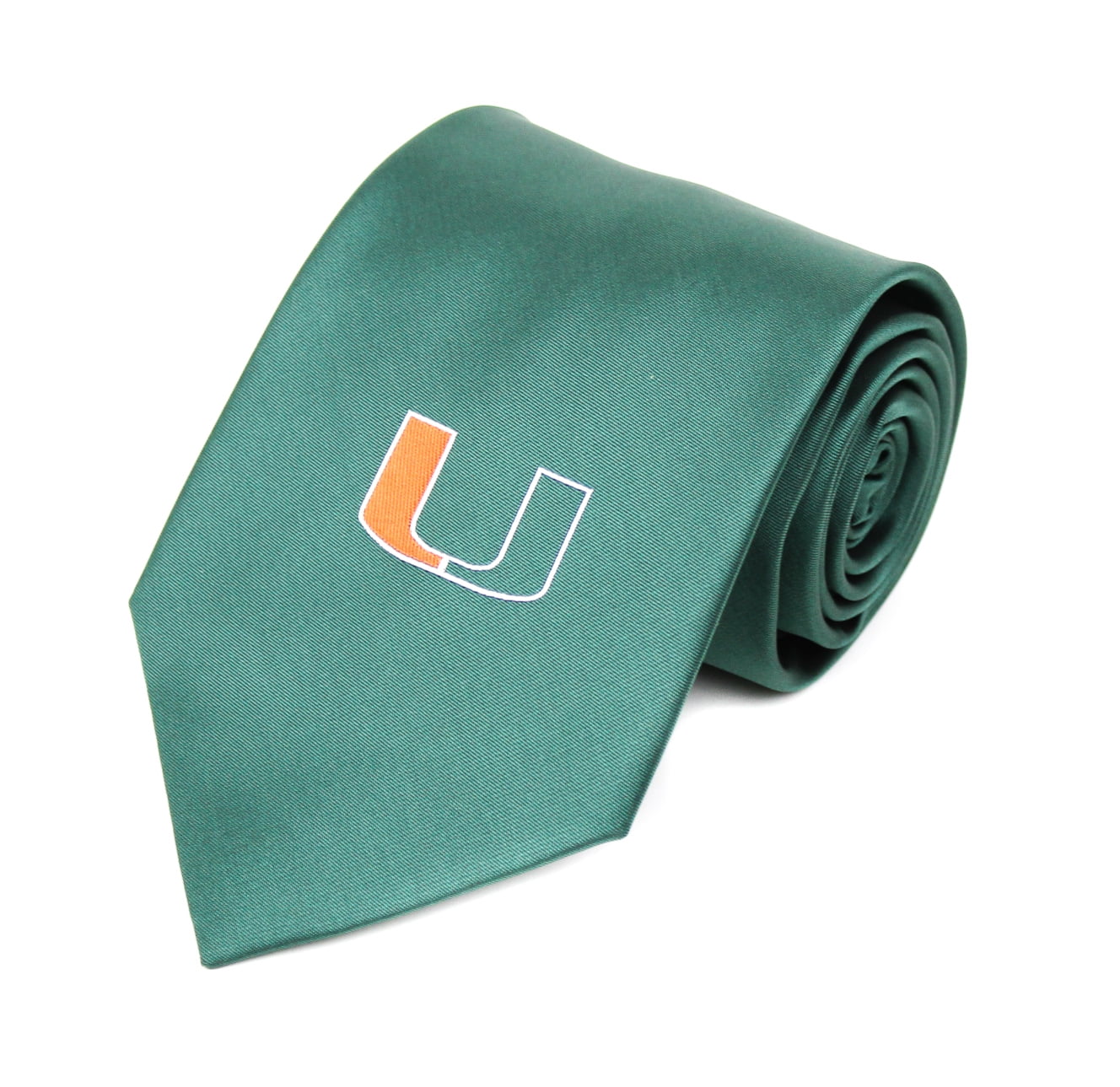 Miami Hurricanes Solid Green Necktie - Donegal Bay - Unisex - One Size