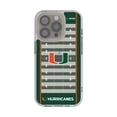thumbnail image 1 of Miami Hurricanes iPhone Clear Football Field Design Case, 1 of 6