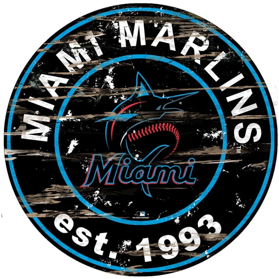 Miami Marlins 24'' Established Year Round Sign