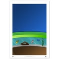 thumbnail image 1 of Miami Marlins LoanDepot Park 24" x 36" Minimalist Fine Art Print, 1 of 1
