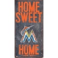 thumbnail image 1 of Miami Marlins 6'' x 12'' Home Sweet Home Sign, 1 of 1
