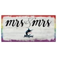 thumbnail image 1 of Miami Marlins 6'' x 12'' Pride Mrs & Mrs Sign, 1 of 1