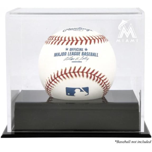 Miami Marlins Baseball Cube Logo Display Case