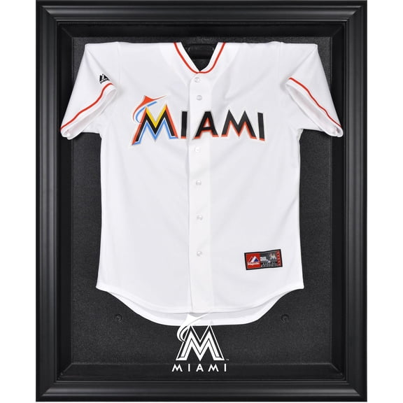 Miami Marlins Black Framed Logo Jersey Display Case