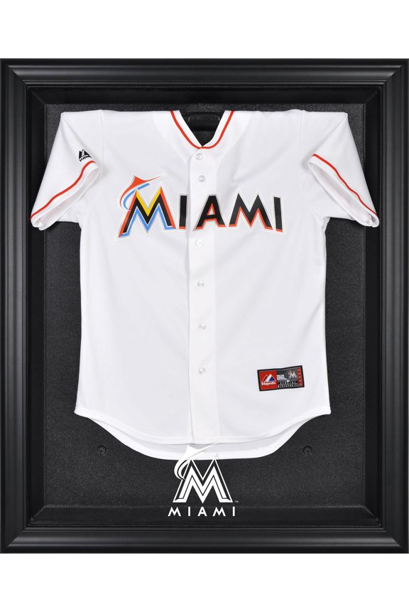 Miami Marlins Black Framed Logo Jersey Display Case