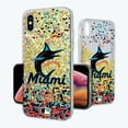 thumbnail image 1 of Miami Marlins Glitter Confetti iPhone Case, 1 of 1