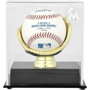 Miami Marlins Gold Glove Single Baseball Logo Display Case