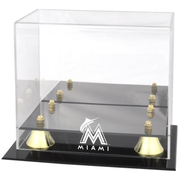 Miami Marlins Golden Classic Logo Mini Helmet Case
