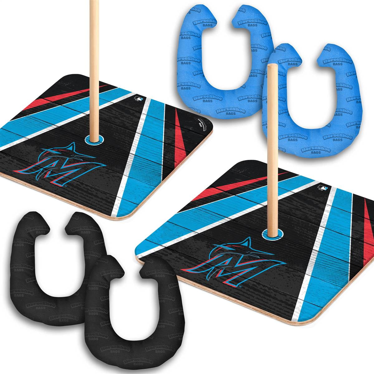 YouTheFan MLB Miami Marlins HorseShoe Bags