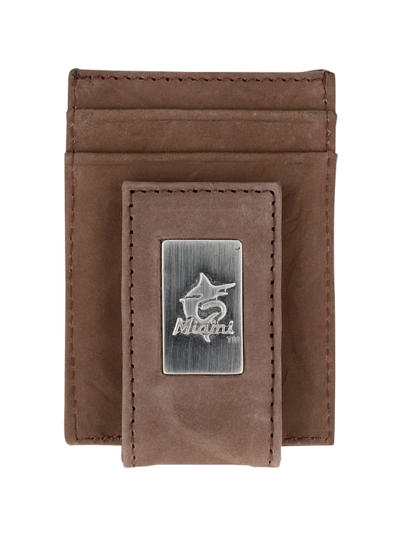 Miami Marlins Leather Front Pocket Wallet