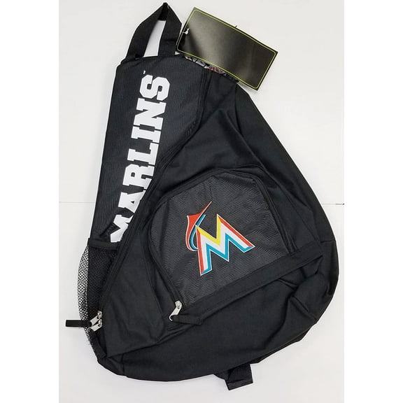 Miami Marlins Premium Backpack Heavy Duty Sling Design Nylon Baseball