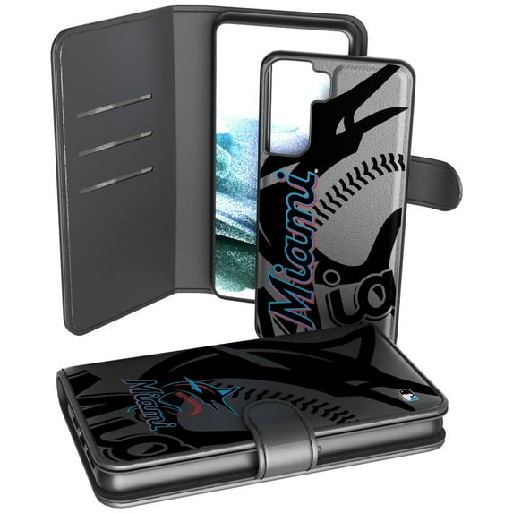Miami Marlins Samsung Galaxy Mono Tilt Wallet Case