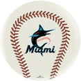 thumbnail image 1 of Miami Marlins Undrilled Bowling Ball, 1 of 2
