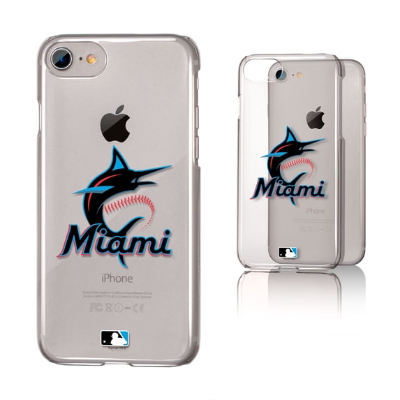 Miami Marlins iPhone 6/6s/7/8 Team Logo Clear Case