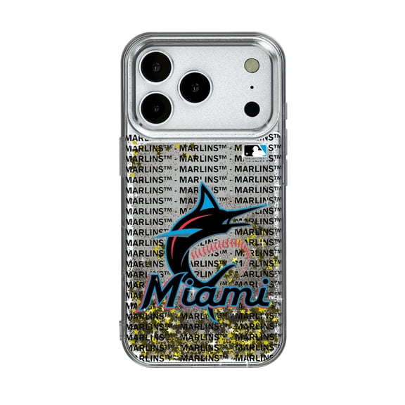 Miami Marlins iPhone Text Backdrop Design Case